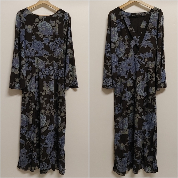 Free People Dresses & Skirts - Free People Melrose Floral Bell Sleeve Dress